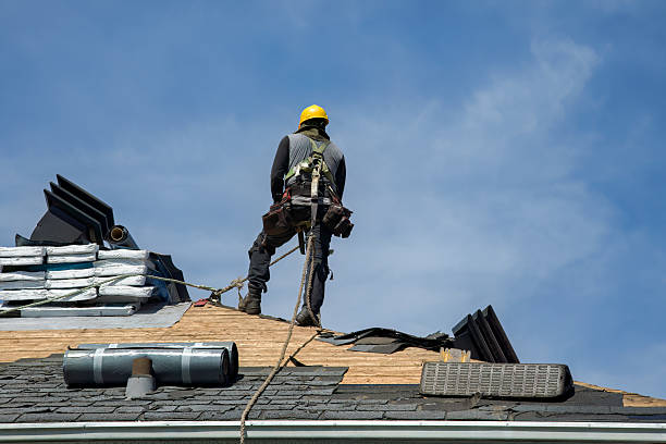 Professional Storm Damage Roof Repair technician working in Curwensville, PA